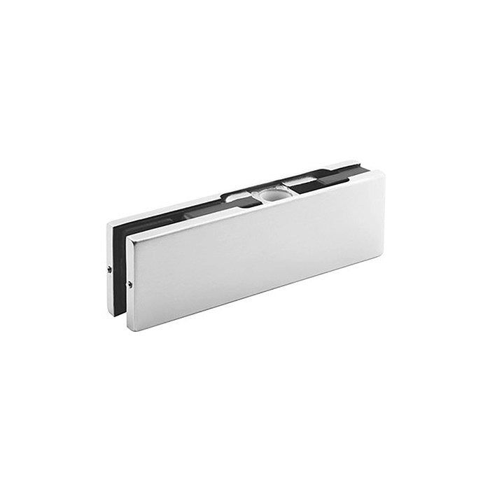 Top/Bottom Patch Fitting without Insert, Store Front — Brushed Nickel